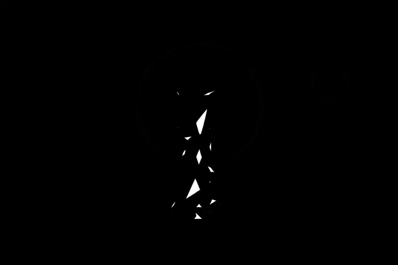 A dark metallic vault split open, releasing glowing fragments that spiral into a deep black vortex on a shadowy background.