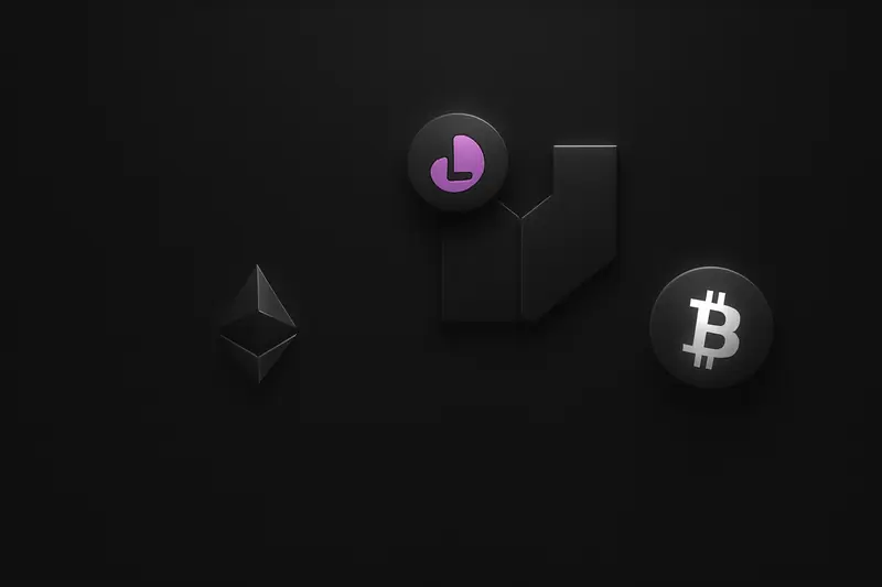 A luminous coin dissolves into sharp geometric certificate shapes, framed by subtle legal scales on a dark, futuristic background.
