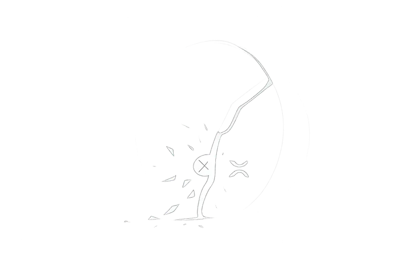A dark steel vault with a broken clock dial, releasing a stream of glowing blue shards into a black void.